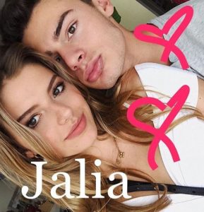 Jack Kelly and his girlfriend, Talia Papantoniou