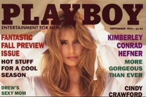 Kimberley Conrad appears on the cover page of the Playboy Magazine