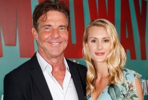 Laura Savoie with her fiance, Dennis Quaid