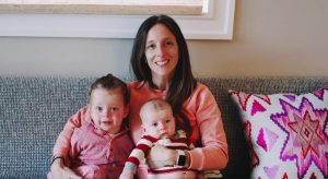Monica Mosseri along with her children, Nico and Blaise Mosseri
