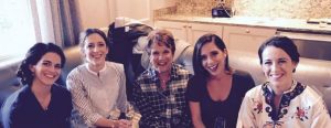 Monica Mosseri along with her three sisters and a mother