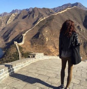 Nina Lisandrello visited the Great Wall of China in 2016