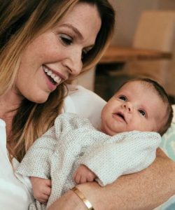 Poppy Montgomery with her son, Gus Monroe
