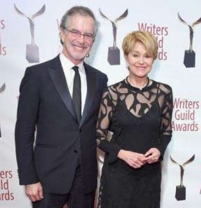 Rachel Trudeau parents at the Writers Guild Awards