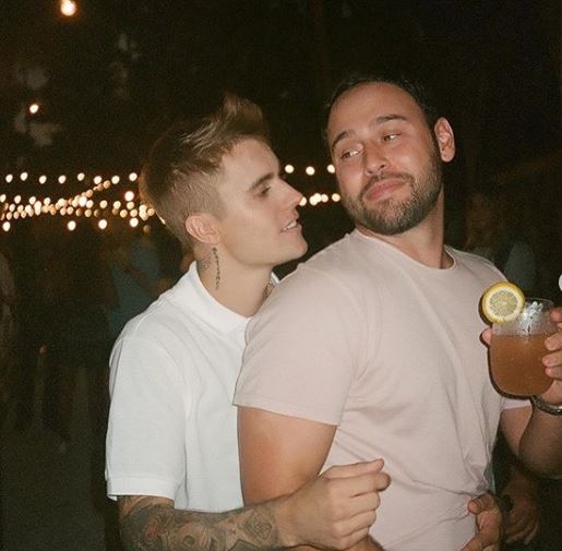 Scooter Braun and Justin