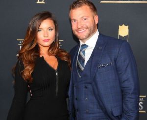 Sean McVay with his fiance, Veronika Khomyn