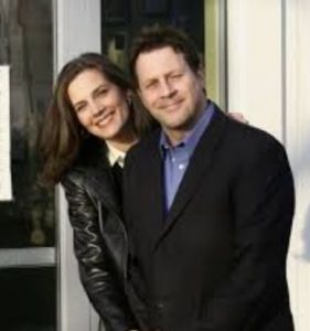 Terry Farrell with her ex-spouse, Brian Baker