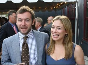 The late Michael Hastings with his widow wife, Elise Jordan