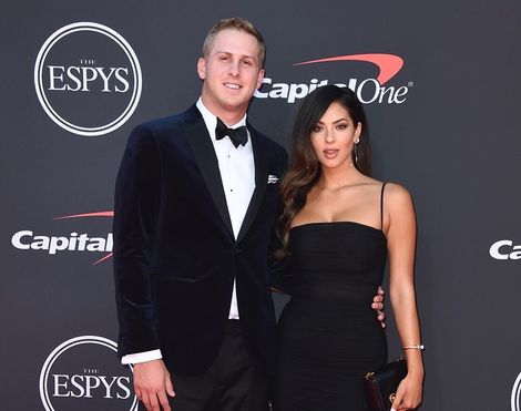 NFL player Jared Goff and his rumored girlfriend
