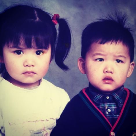 Katie Leung and her brother