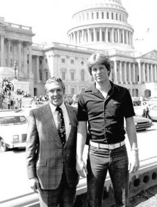 John Thune with former SenatorJim Abdnor after completing his college.