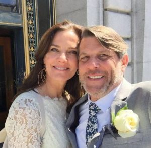 Adam Nimoy with his current wife, Terry Farrell