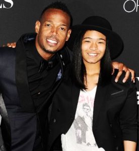 Amai Zackary with her father, Marlon Wayans