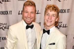 Brian with his son Baylee Littrell.