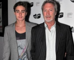 Bryan Brown with his only son, Joe Brown