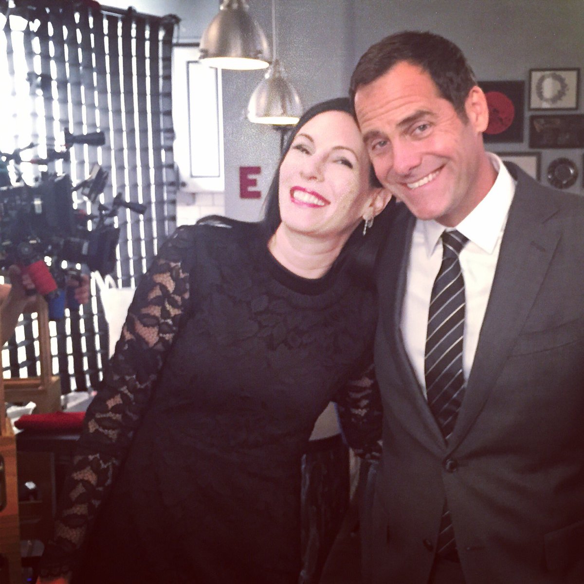 Andy Buckley with his wife Nancy