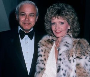 Florence Henderson with Ira Bernstein during an event