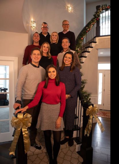 Isabel Lawrence celebrating christmas 2019 with her friends and family