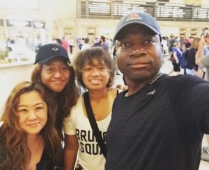 Leonard Francois with his wife and two daughters