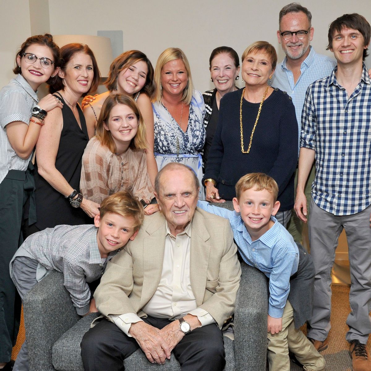 Bob Newhart and Ginny Newhart with their Children and Grandchildren