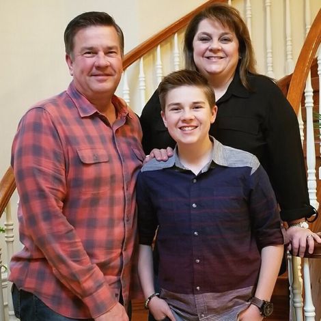 Jet Jurgensmeyer with his parents