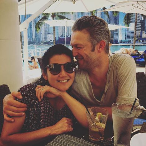 Peter Scanavino with his wife