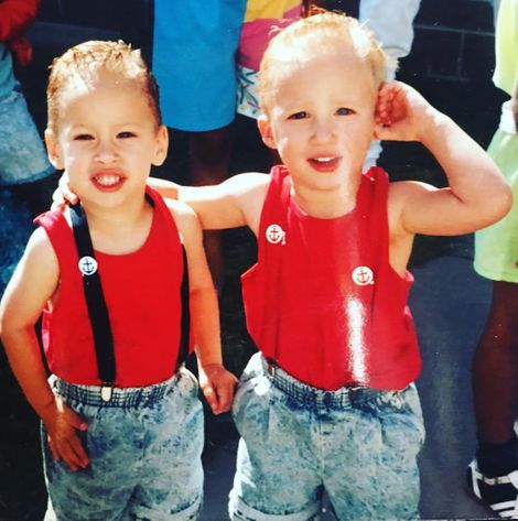 Justin Gaethje and his brother