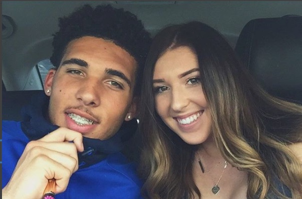 LiAngelo Ball with his girlfriend