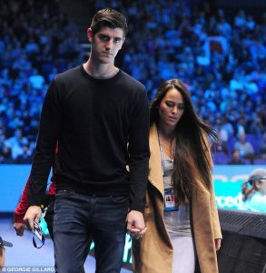 Brittny Gastineau with her ex-boyfriend Thibaut Courtois.