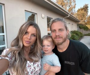 Skye with her boyfriend Lachlan and son Forest