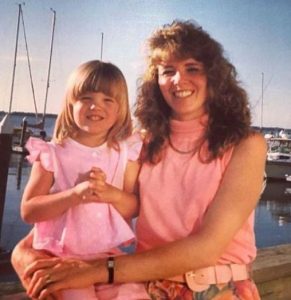 Jackie with her mother at an early age.