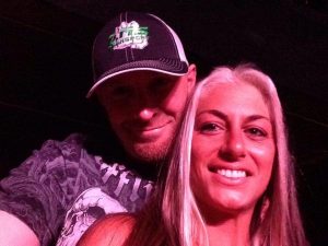 Jessica and Derek taking a picture together