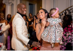 Samantha with her husband Tyrese and daughter Soraya