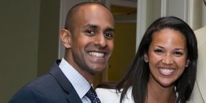 Tony Balkissoon with his beautiful wife, Laura Jarrett.