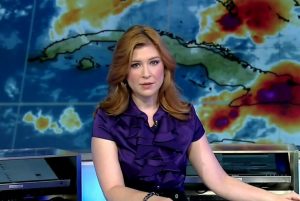  Danielle Banks presenting the weather news.