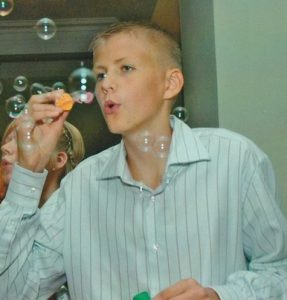 Kristaps Porzingis is an early age picture of him.