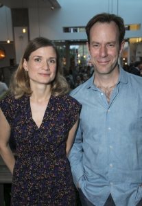 Demetri took a picture with an actress Dan while attending press night event