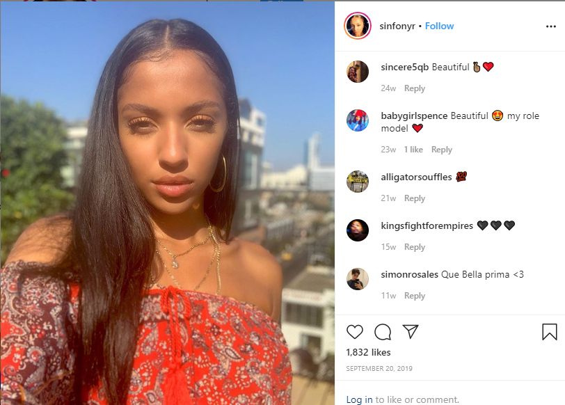 Sinfony Rosales, an Instagram star and Girlfriend of Daniel Booby Gibson
