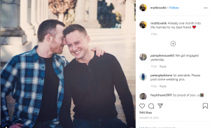 Will and Matt celebrates their first month marriage anniversary.