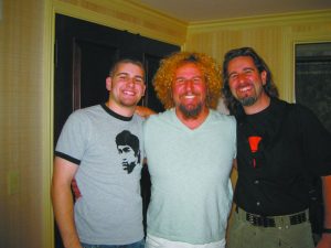 Photo of her ex-husband and two sons, Andrew and Aaron.