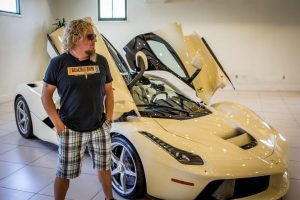 Sammy Hagar with his $1.3 million LaFerrari.
