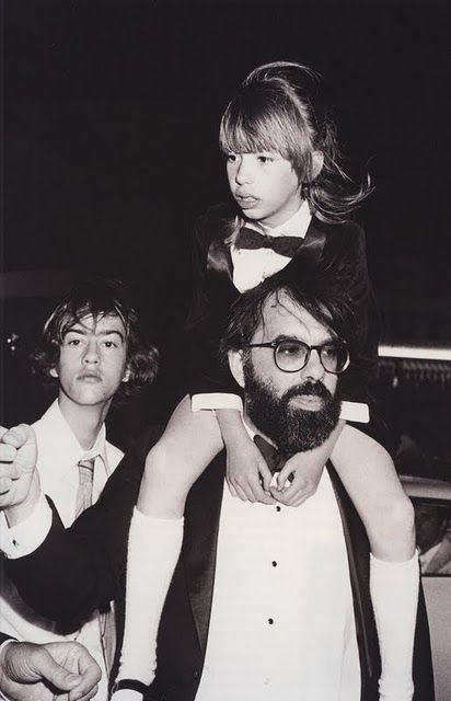 Gian-Carlo Coppola with his dad and sister