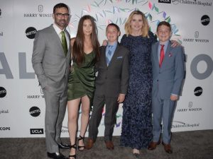 She with her ex-husband and three children, Alizeh, Kaiis, and Kian attending the award ceremony.