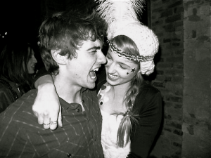 Franco with ex-girlfriend, Dianna Agron.