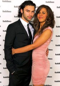 Crichlow with her ex-boyfriend, Aidan Turner.