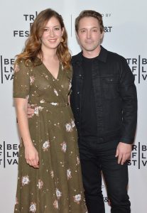 Beck Bennett with his wife, Jessy Hodges