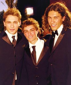 Dave (middle) with his two brothers, James and Tom attending the award ceremony.