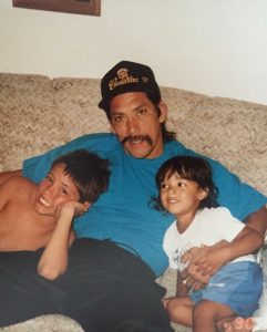 Gilbert Trejo with his father, Danny and sister, Danielle.