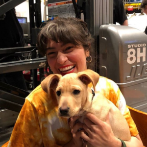 Melissa with her other pet dog Penny