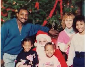 Constance Jones with her father, mother and siblings.